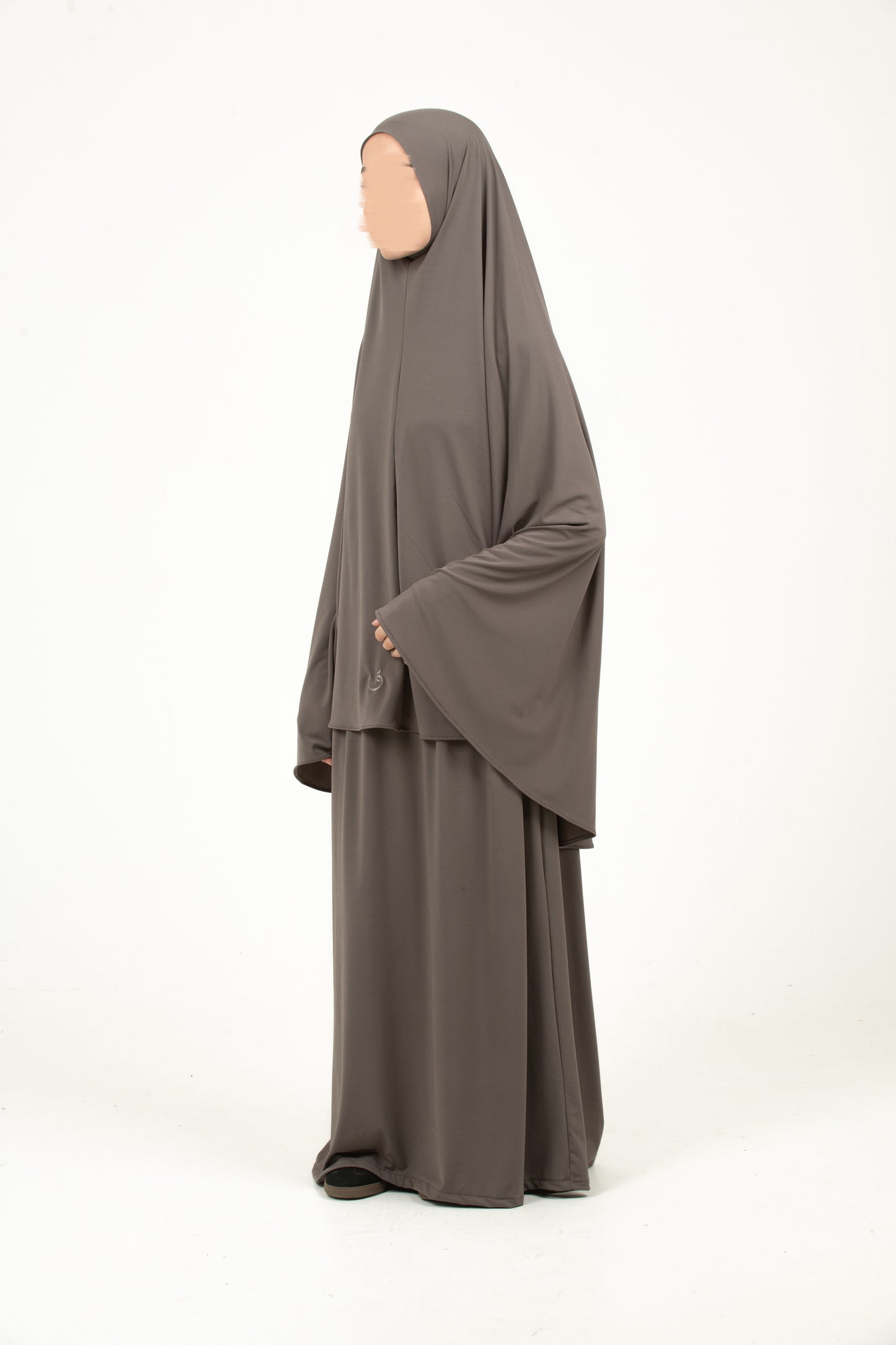 Ash Grey Khimar Set