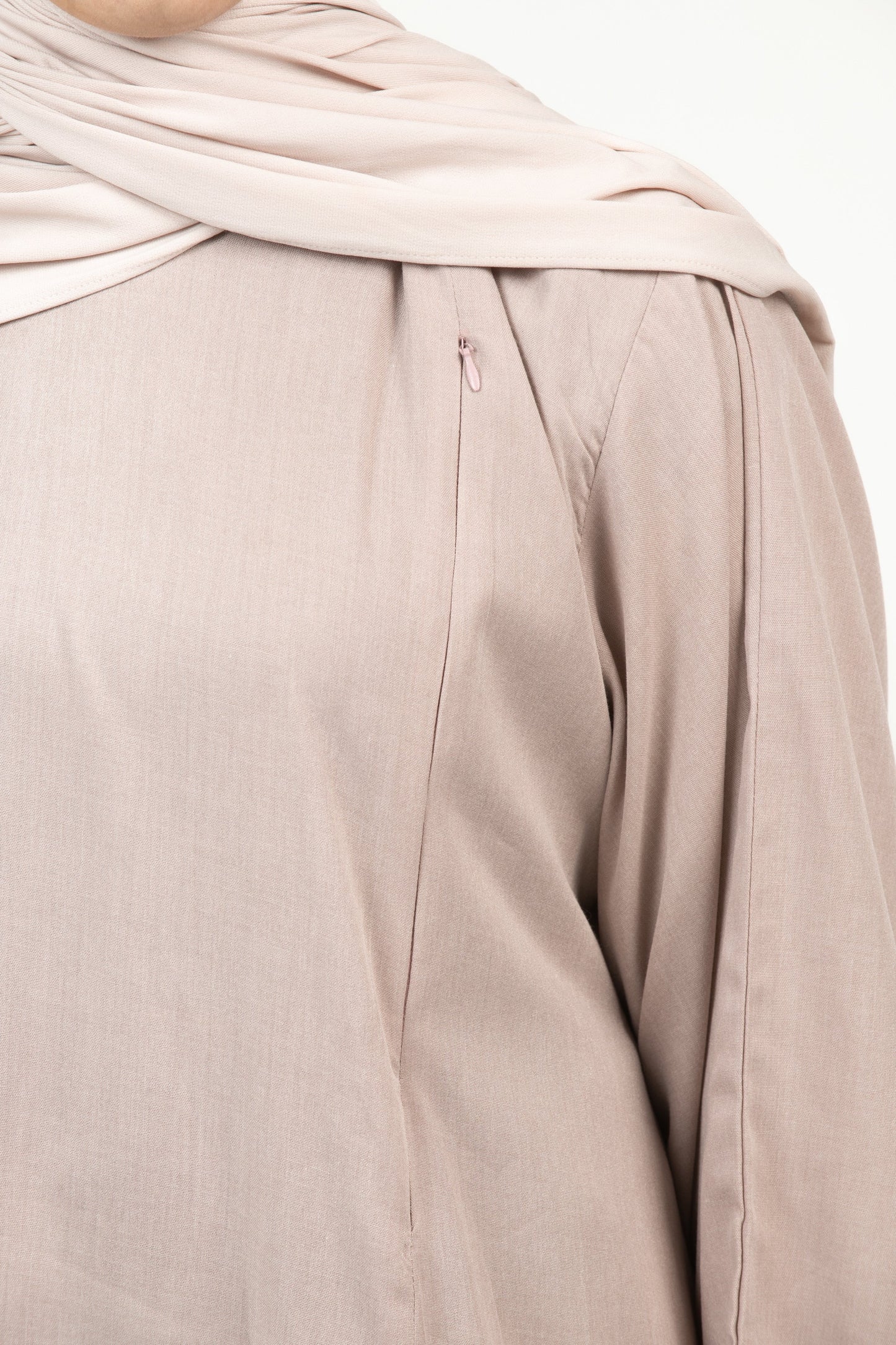 Pastel Pink Nursing Abaya