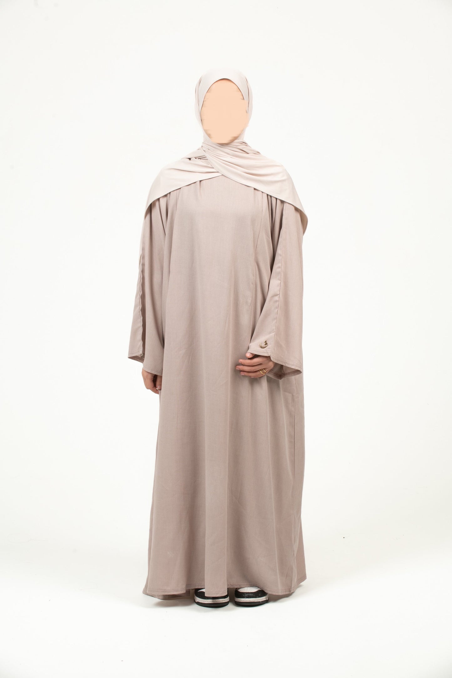 Pastel Pink Nursing Abaya