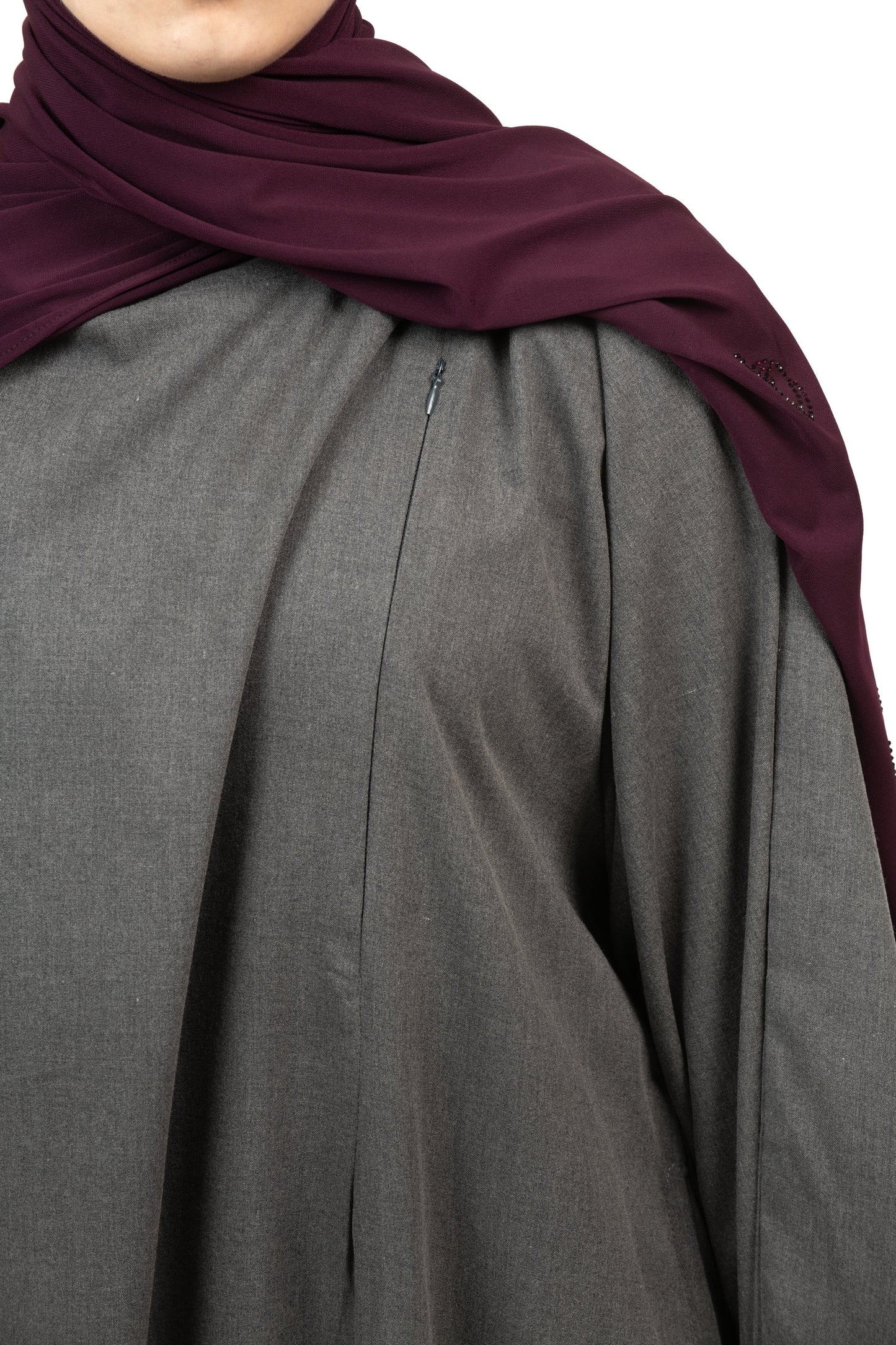 Charcoal nursing abaya