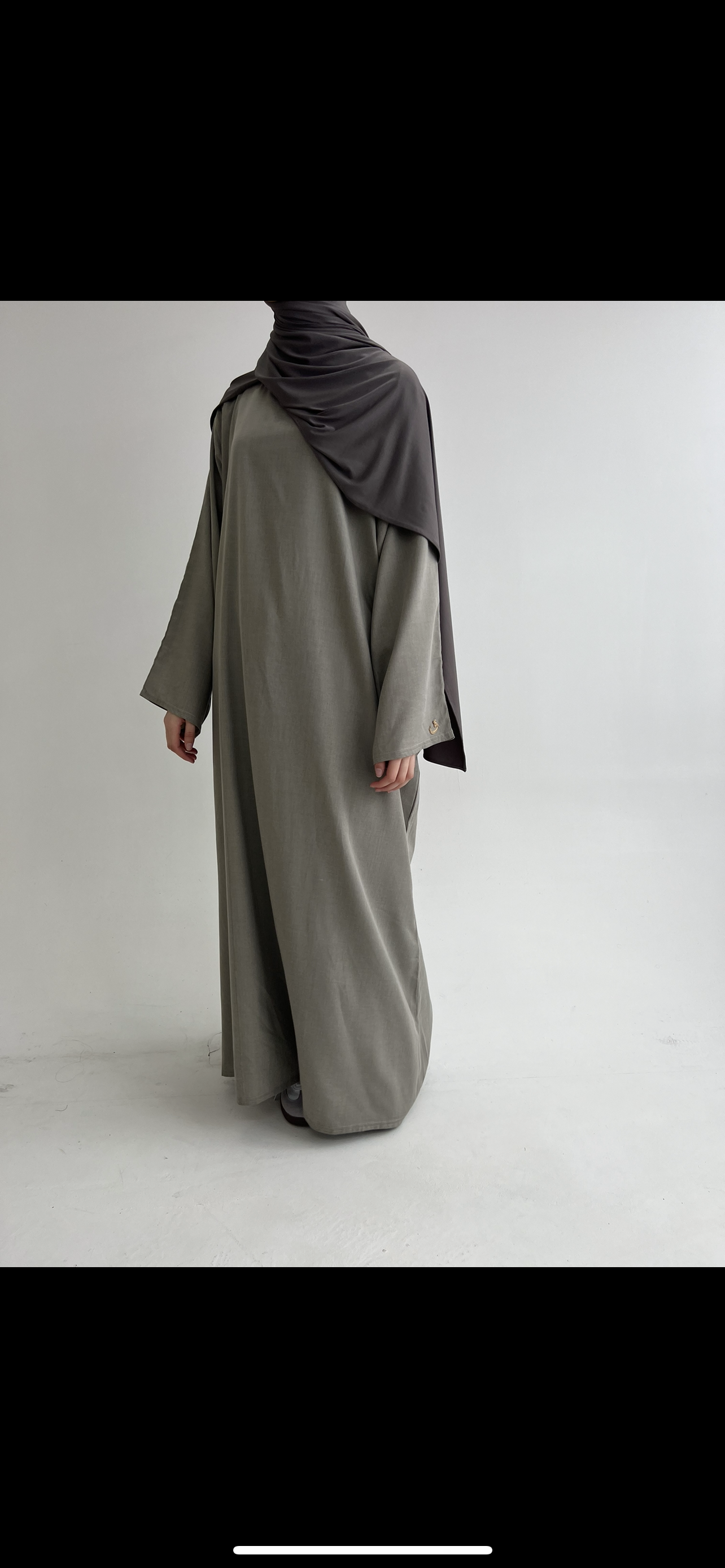 Light mocha nursing abaya