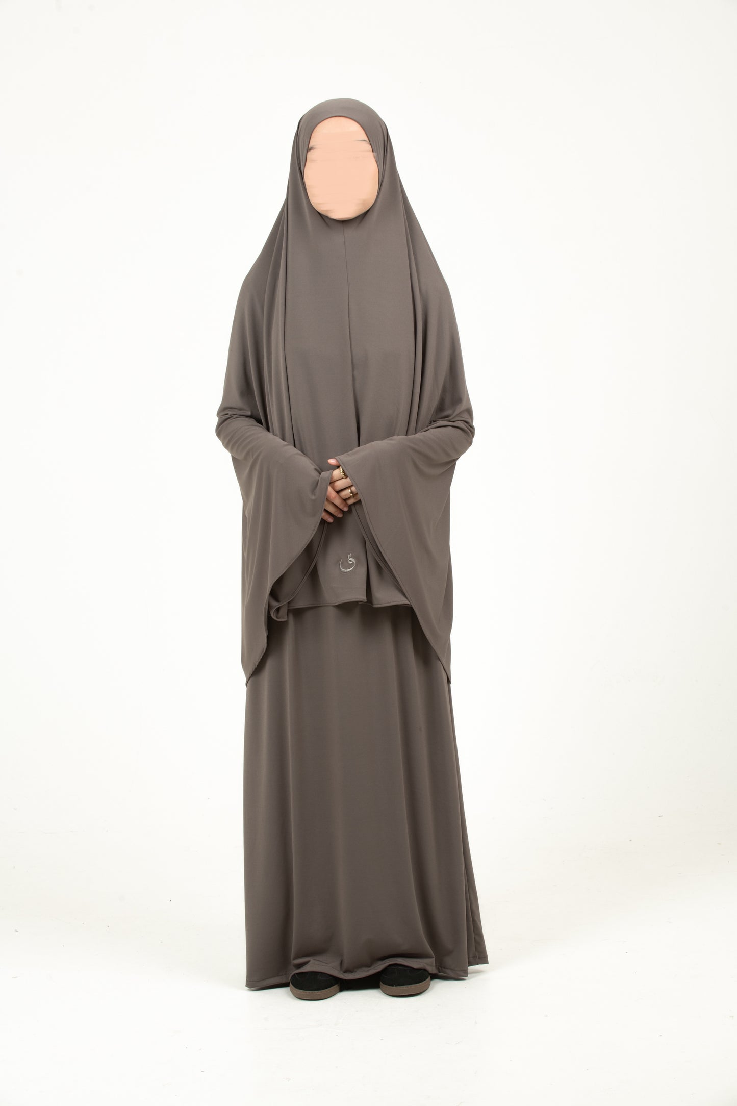Ash Grey Khimar Set