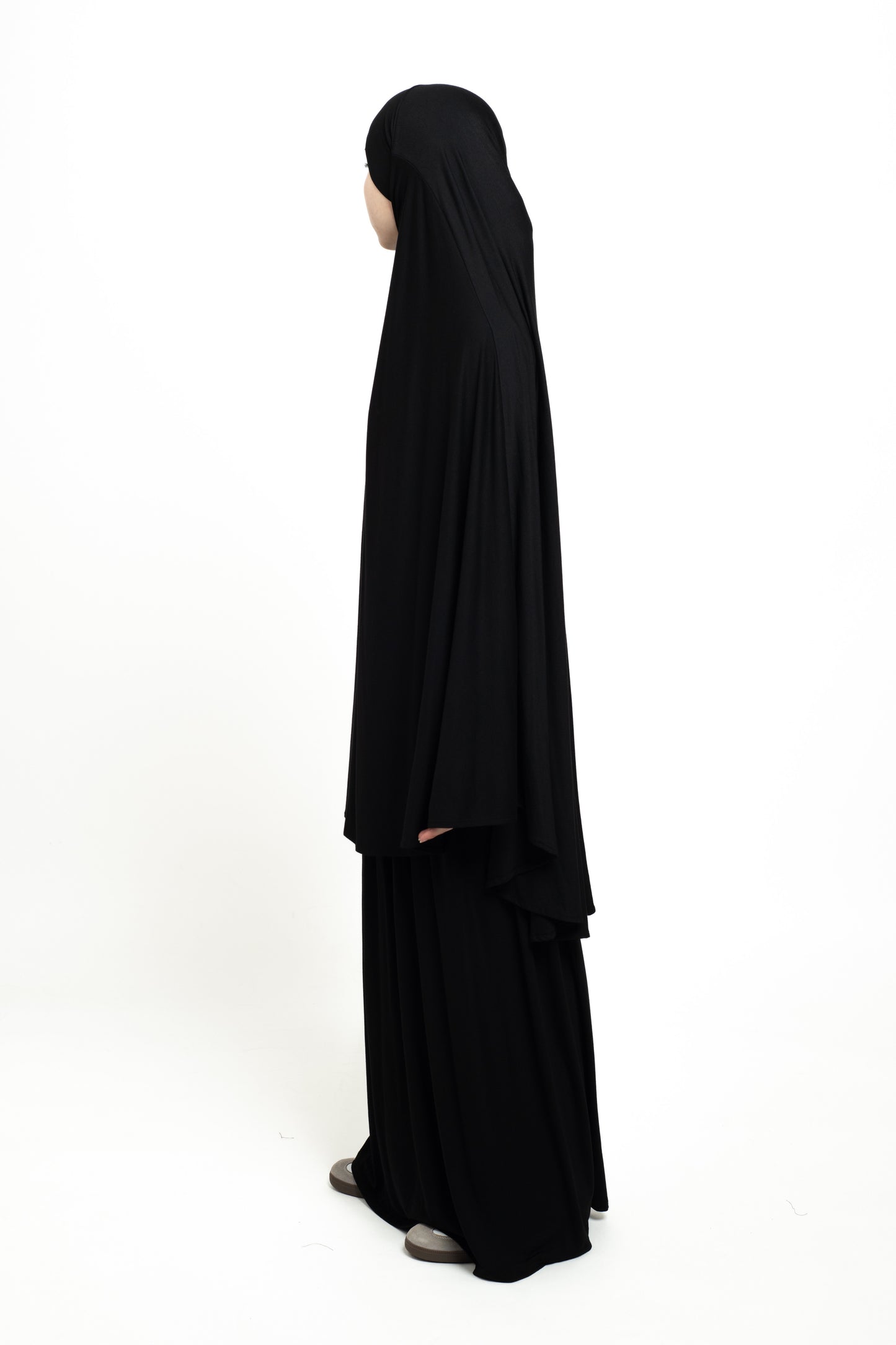 Black Bamboo Khimar Set