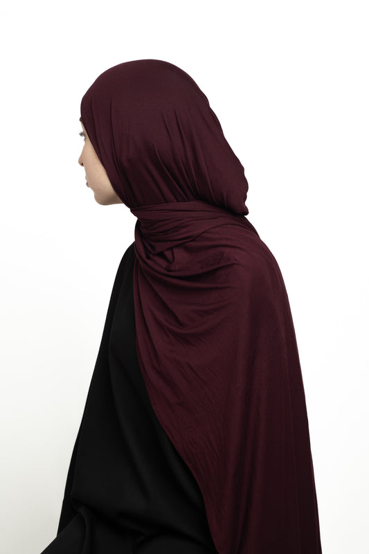 Burgundy Bamboo Hijab