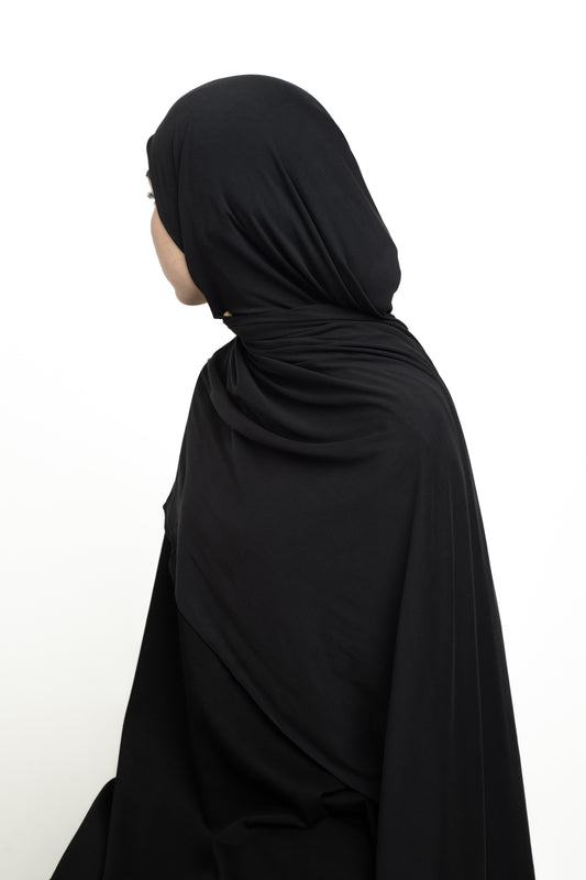 Black Breathable Hijab
