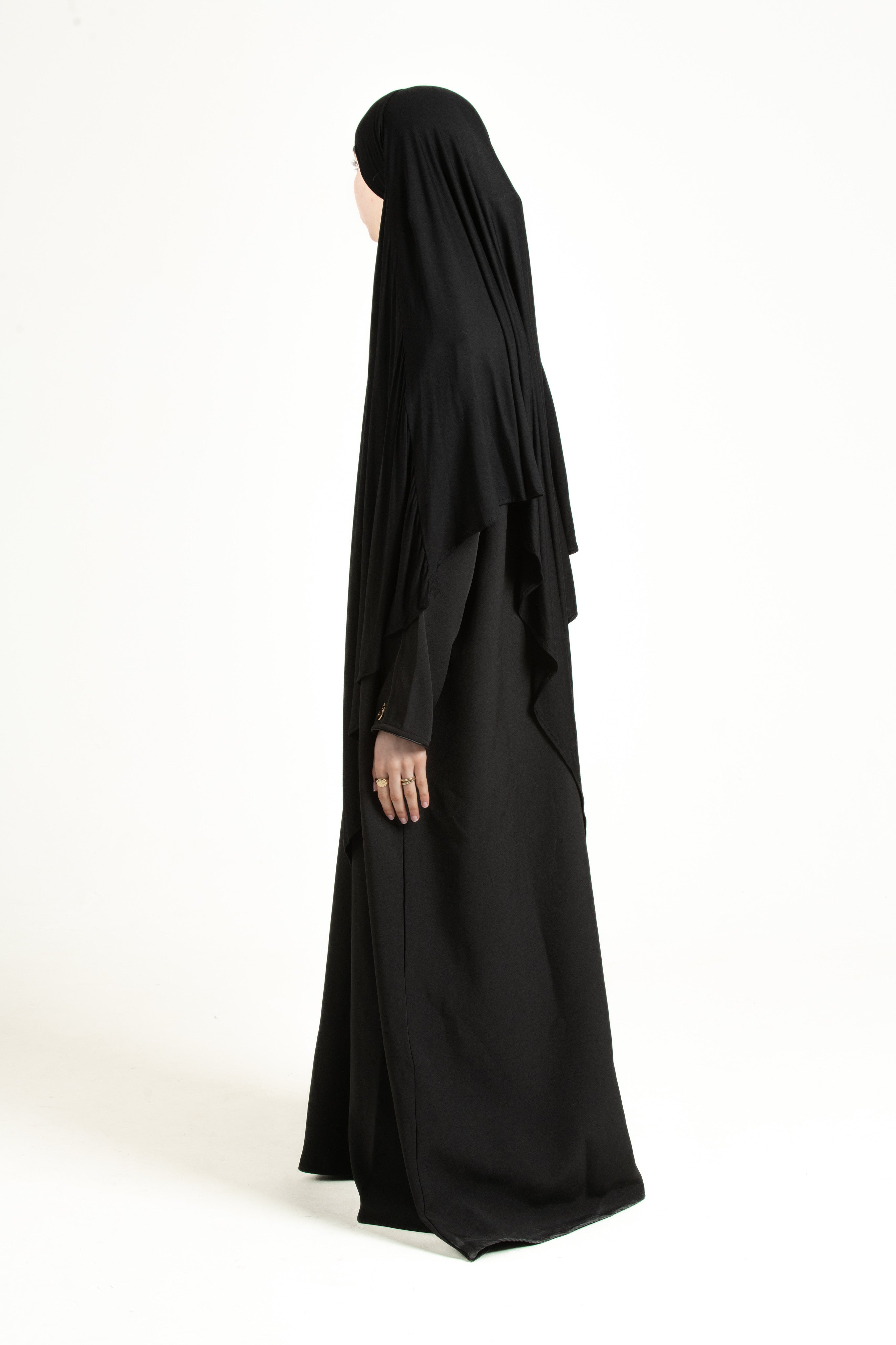 Black Regular Khimar