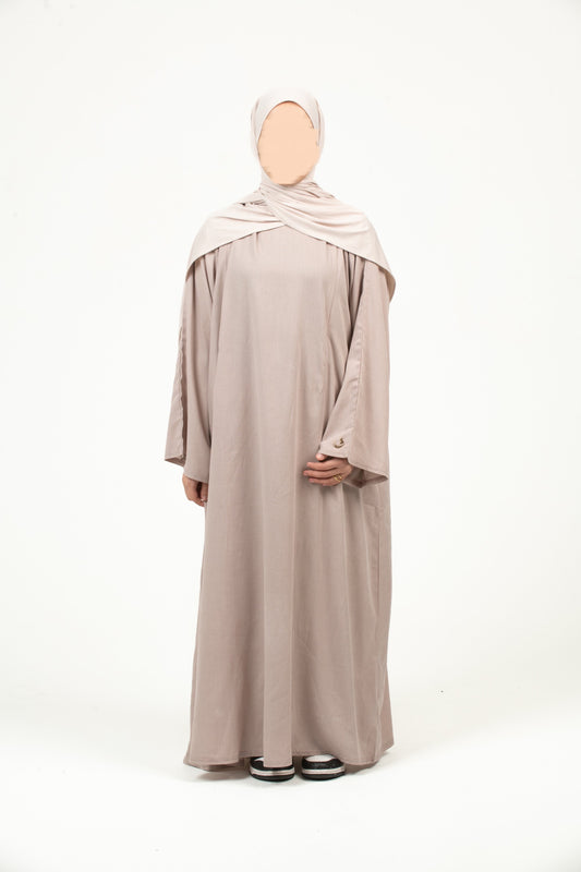 Pastel Pink Nursing Abaya