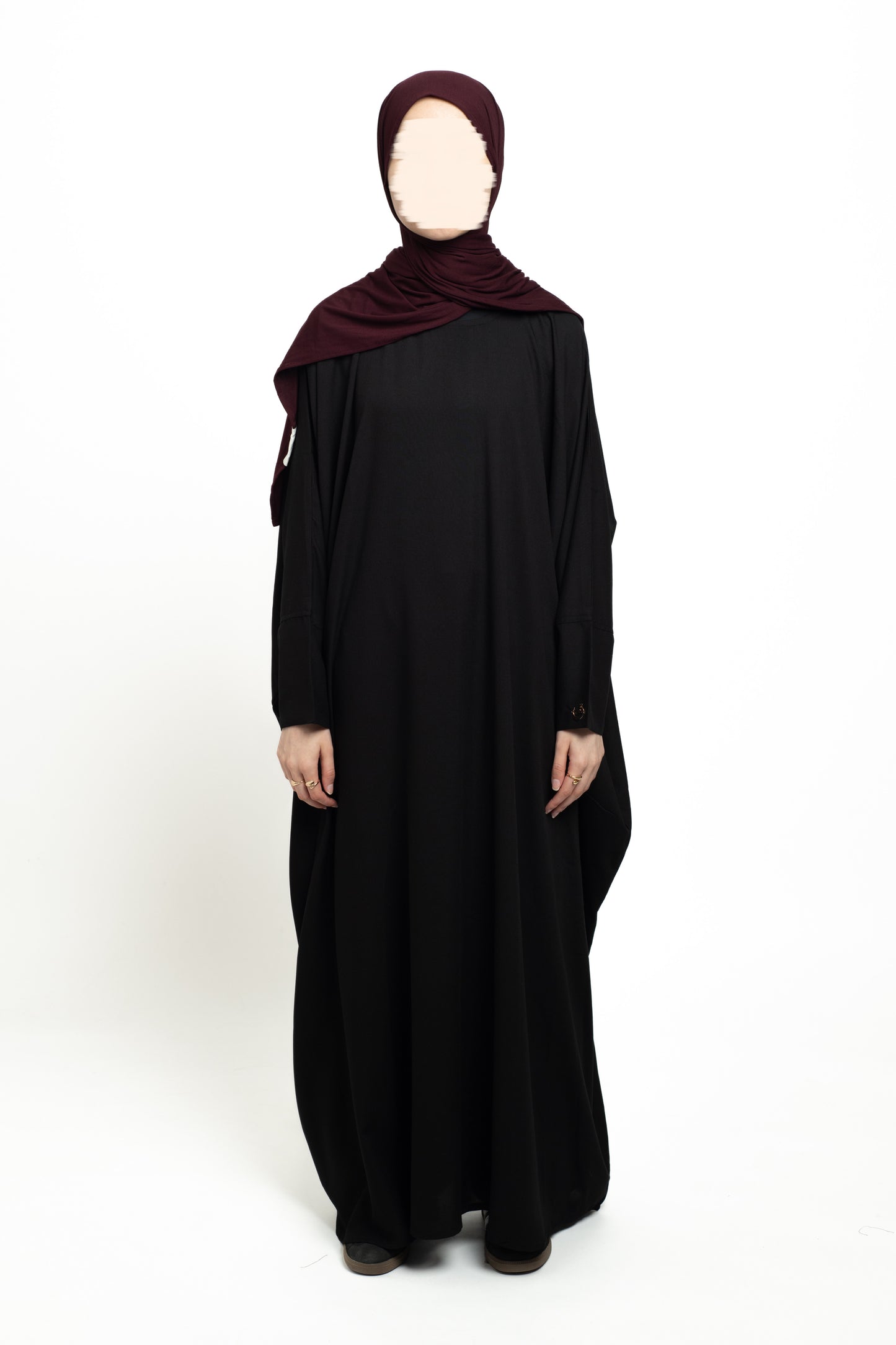 Black Linen Batwing