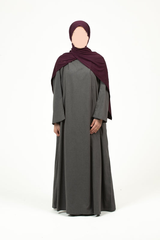 Charcoal nursing abaya